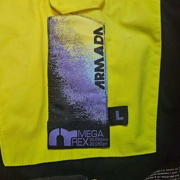 Armada Mega Rex 20000 Snowboard Pants Ski Snow Electric Yellow Men's Large - Picture 11 of 16